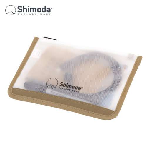 Shimoda附件袋摄影包配件户外工具包相机电池数据线多功能透明整理收纳包防水口袋黑色宝黄色