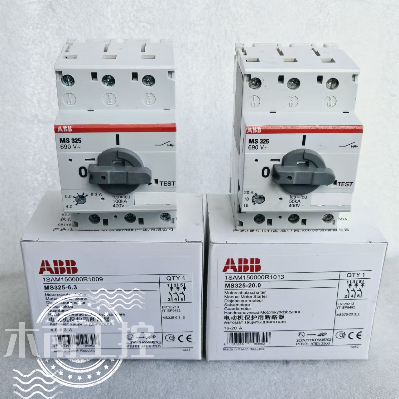 原装ABB 电动机马达断路器 MS325-1  MS325-1 0.63-1A 现货