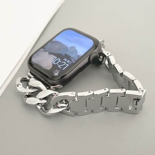 星光色金属牛仔适用iwatch表带