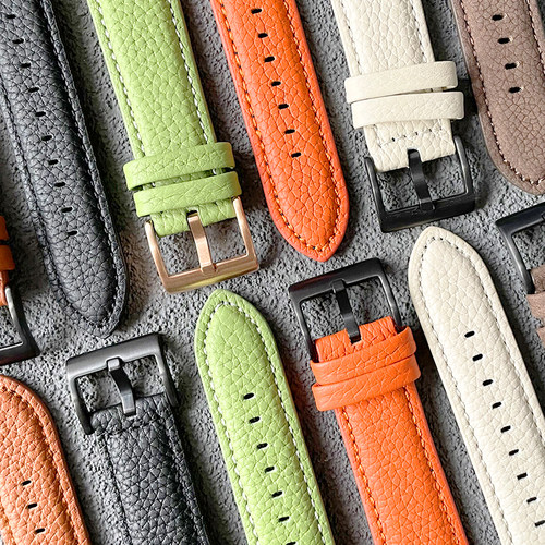 真皮荔枝纹柔软适用iwatch表带