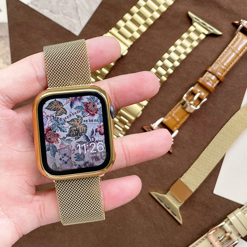 尊享金色表带金属磁吸