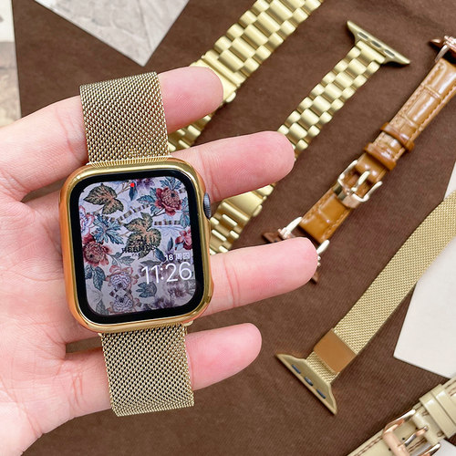 尊享金色表带金属磁吸