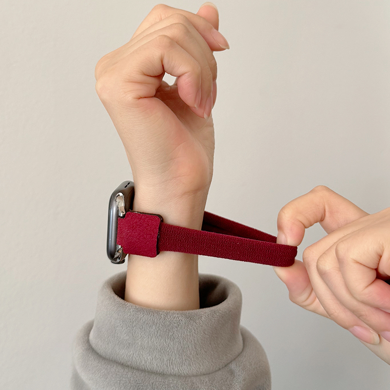 弹力一体尼龙发圈适用iwatch表带