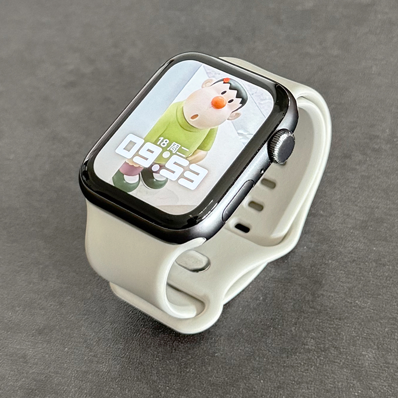 蝴蝶扣透气硅胶适用iwatch表带