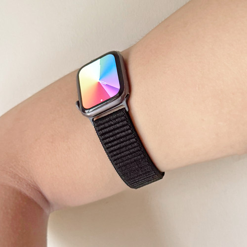 臂带魔术贴尼龙适用iwatch表带