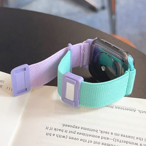 混搭风尼龙磁吸适用iwatch表带