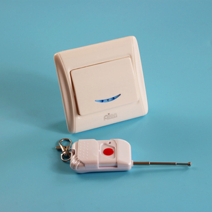 一位单火线86型面板 智能家居无线遥控开关 315M学习型可穿墙 包邮