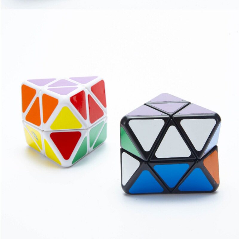 蓝蓝 四轴八面体魔方 Skewb Diamond Cube 钻石斜转异形魔方