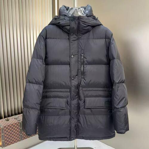 26欧式冬季男士御寒中长款男女蓬松90鹅绒加厚保暖连帽羽绒服外套
