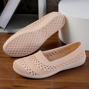 女绝美软底后妈鞋 非常防滑舒适乳胶妈妈鞋 子50到60岁包脚越南凉鞋