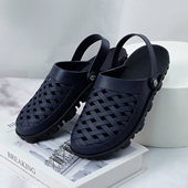 包头凉拖防滑透气软底不臭脚洞洞鞋 户外进口越南橡胶两穿凉鞋 男款