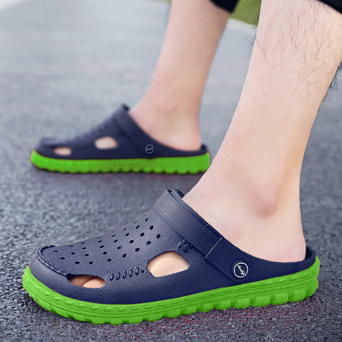 进口越南天然橡胶凉鞋包头拖鞋男