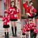 新年亲子装 2026马年一家三口四口秋冬红色毛衣母子母女高端拜年服