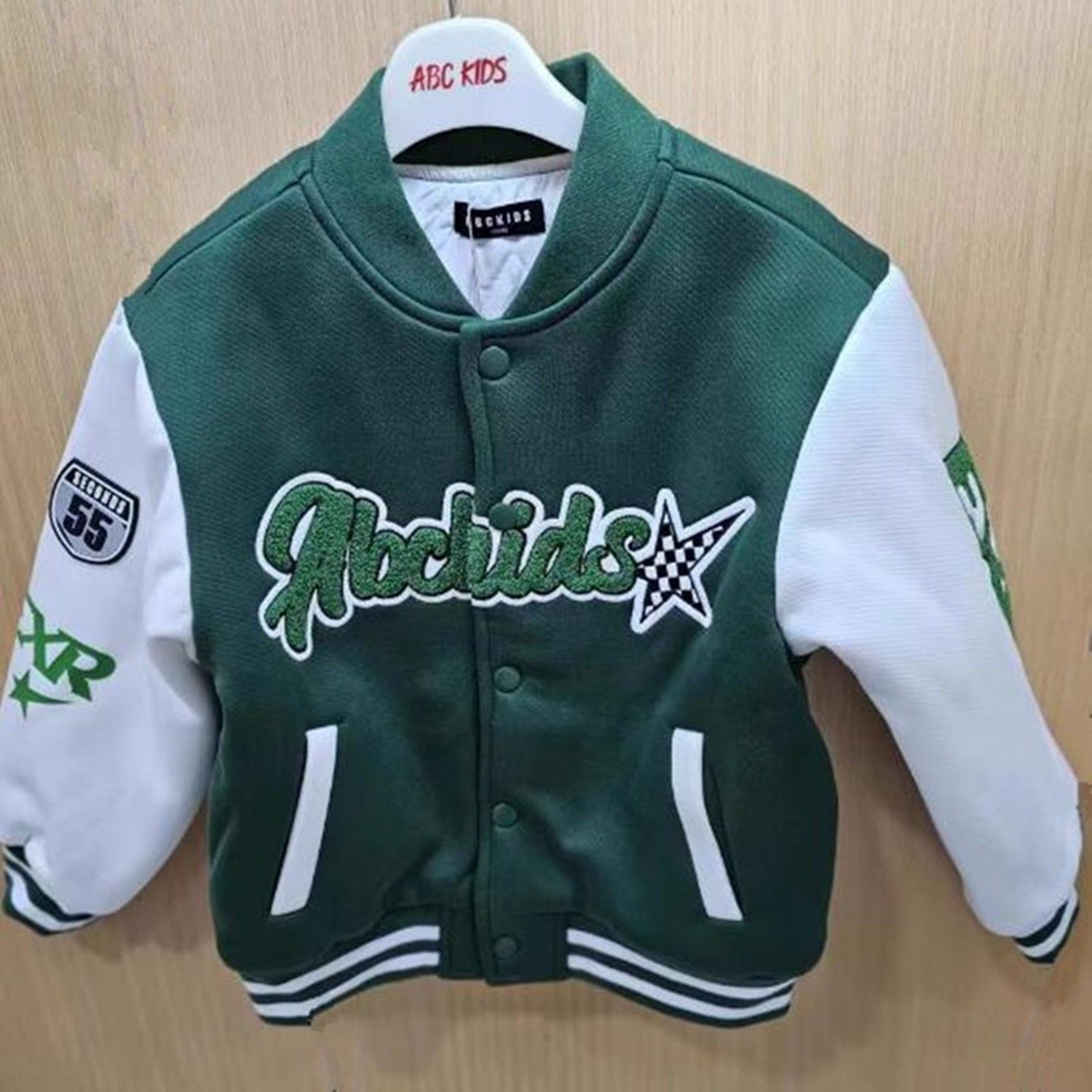 商场同款Abckids 2025冬款男童棒球服棉外套夹克上衣F352303117