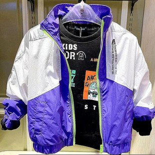 撞色潮流薄外套 商场同款 男童立领时尚 春款 F212303348 abckids童装