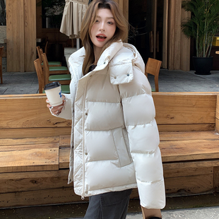 95白鸭绒三防五格短款羽绒服女冬季2025新款加厚可拆卸帽外套