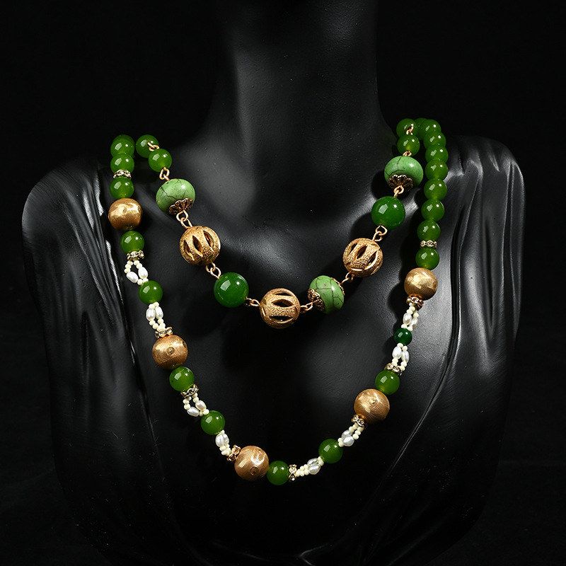 中古vintage气质高级感祖母绿两