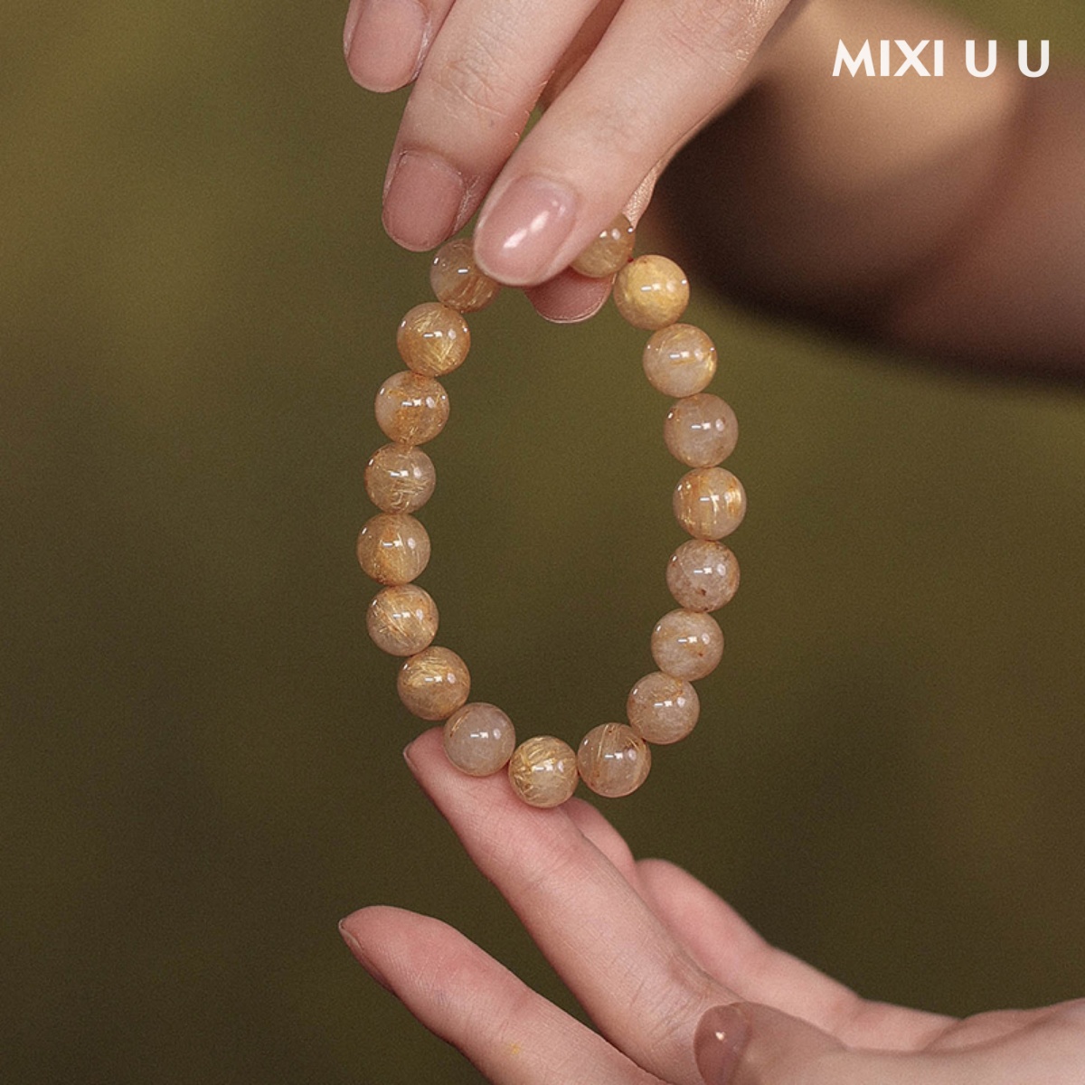 金发晶黄发晶新中式手串