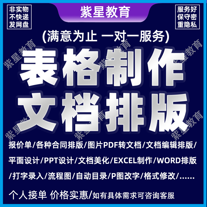 合同报价单制作PDF转文档填写代做Word文档表格可编辑手写字图片