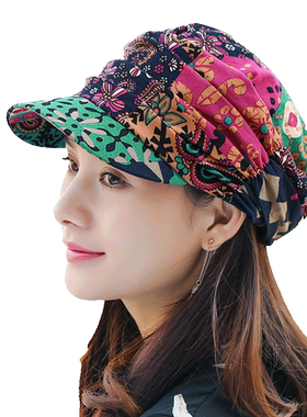 帽子鸭舌帽女田园韩版春夏