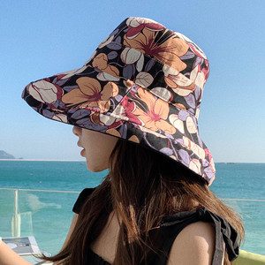 大檐帽出游田园风女夏季遮阳