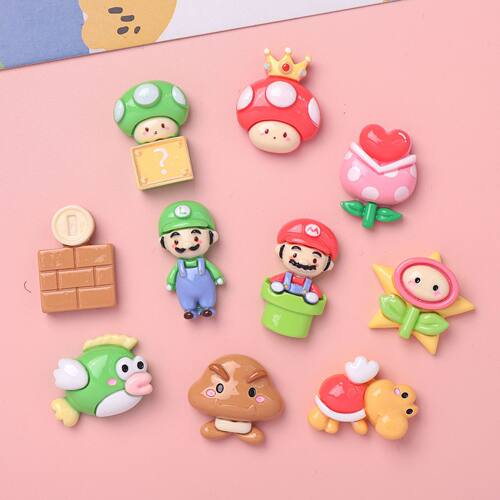 卡通亮面游戏小奥diy树脂配件饰品手工制发夹手机壳水杯头饰