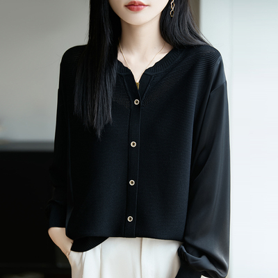 春秋新款针织打底衫宽松大码上衣