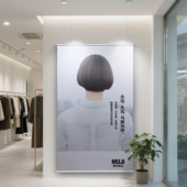 定制广告展会宣传海报洗写真照片油画布卷轴店服装 店装 饰挂画打印