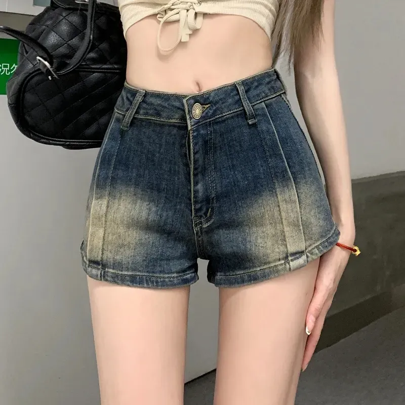 高街辣妹vibe性感高腰牛仔短裤女夏季爆款纯欲百搭显瘦包臀热裤潮