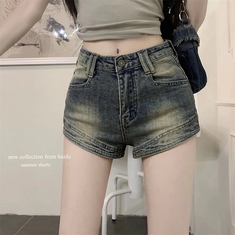 牛仔短裤短裤常规牛仔布料春夏季