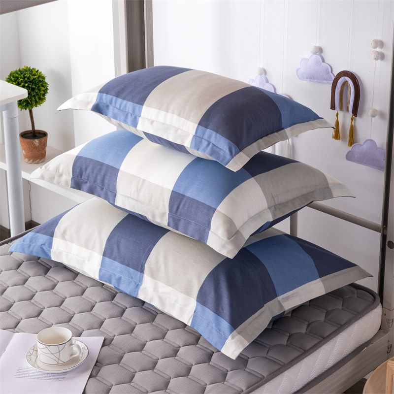 恒源祥全棉拉链枕套40*60cm单只送人48*74cm一对家用双人枕芯枕罩