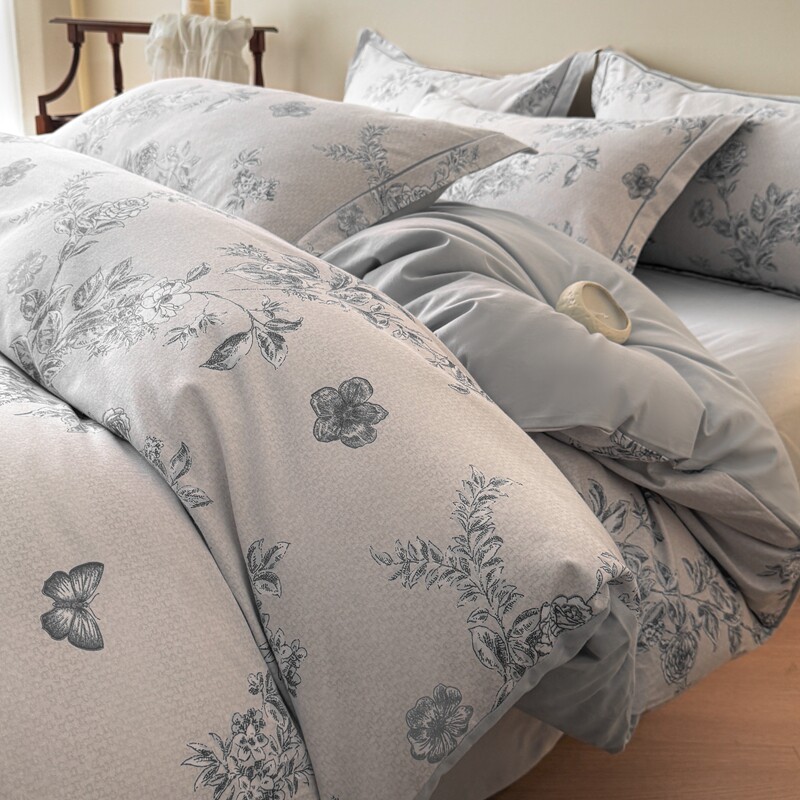 恒源祥全棉磨毛四件套床单被套纯棉床单款单双人家用四季通用床品