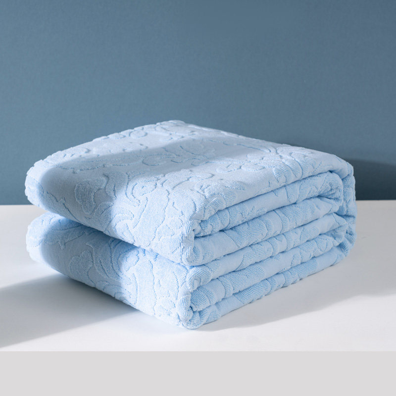 恒源祥纯棉毛巾被夏季薄款空调毯单双人提花空调夏季午睡盖毯