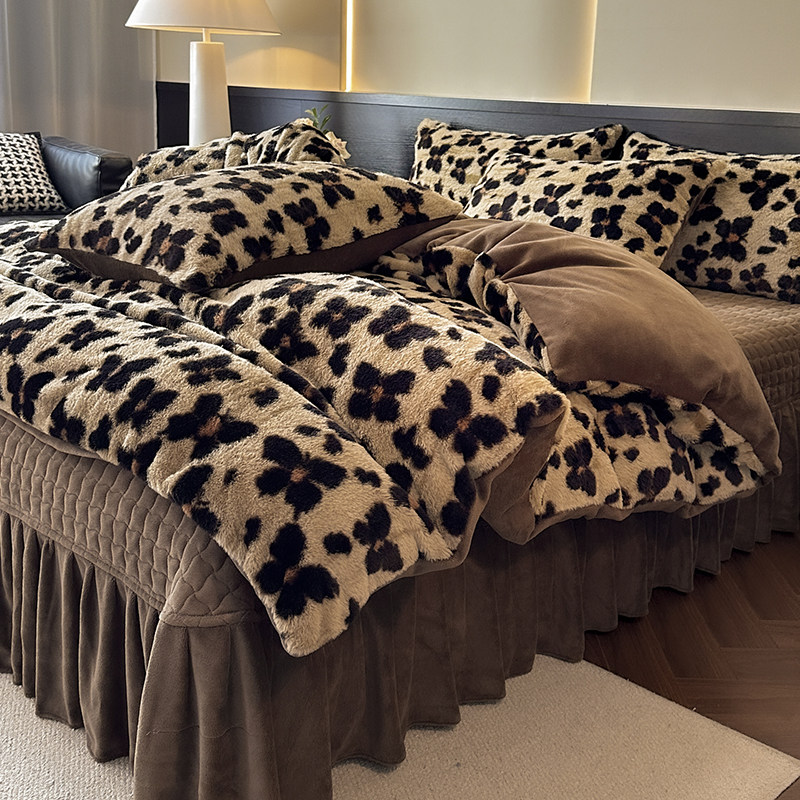 恒源祥美拉德兔绒牛奶绒床盖款四件套四季通用加厚保暖床上用品,床上用品,床品套件/四件套/多件套,淘宝优惠券,粉丝福利购,淘宝优惠卷