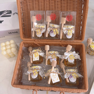 结婚喜蜜小罐蜂蜜伴手礼宾客实用小礼品伴娘回礼婚礼网红ins风50g