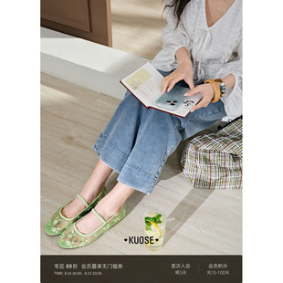 阔色浅蓝色直筒九分牛仔裤子女2026秋季新款高腰显瘦阔腿裤长裤夏