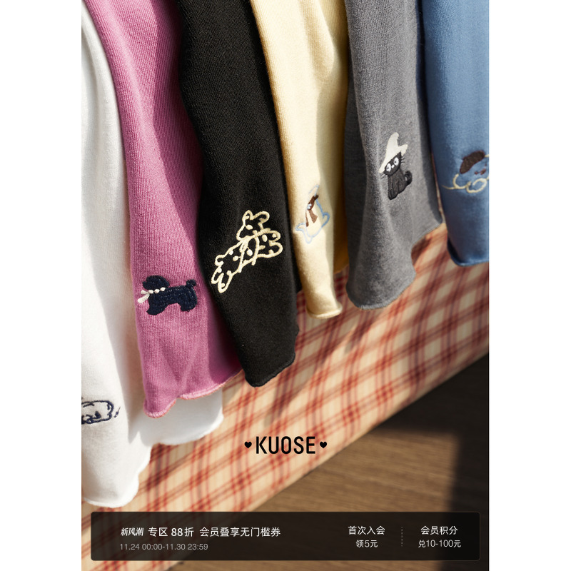 灰色半高领针织衫打底衫