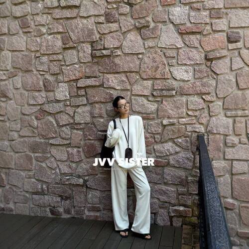 2026秋季宽松阔腿裤套装女