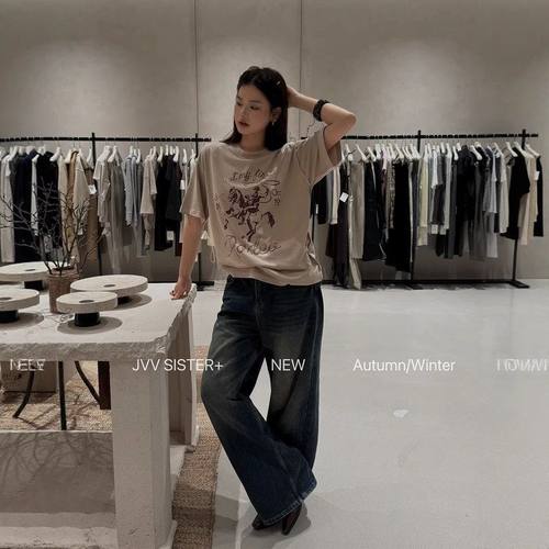 2026春季印花宽松短袖女T恤