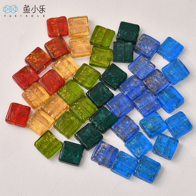 复古色琉璃细闪正方形直孔散珠串珠diy手工耳饰品项链吊坠配件,饰品/流行首饰/时尚饰品新,其他DIY饰品配件,淘宝优惠券,粉丝福利购,淘宝优惠卷
