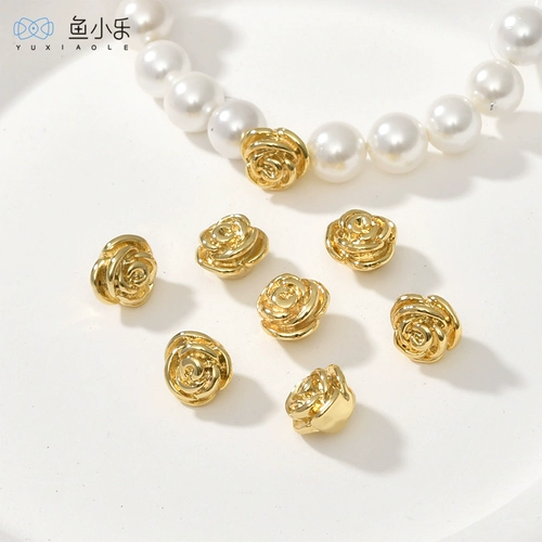 Браслет из бисера, ожерелье, бусины, аксессуары, золото 18 карат, золотой цвет, DIY