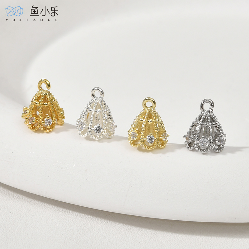 锆石小雨伞吊针珍珠拖帽