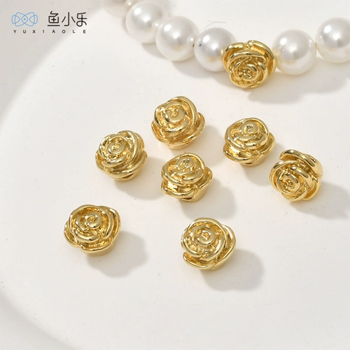 Браслет из бисера, ожерелье, бусины, аксессуары, золото 18 карат, золотой цвет, DIY