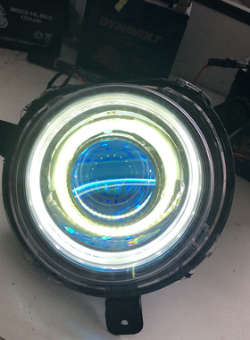 爱玛AB65仰望大灯改装LED透镜 艾玛仰望A715透镜恶魔眼调色总成