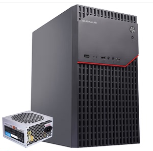 大水牛风睿U2商务台式主机电脑机箱电源套装支持M-ATX/ITX电源