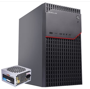 大水牛风睿U2商务台式主机电脑机箱电源套装支持M-ATX/ITX电源