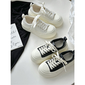 天空 板鞋 6cm增高厚底小白鞋 喵唔 女秋季 百搭运动休闲鞋 小白鞋