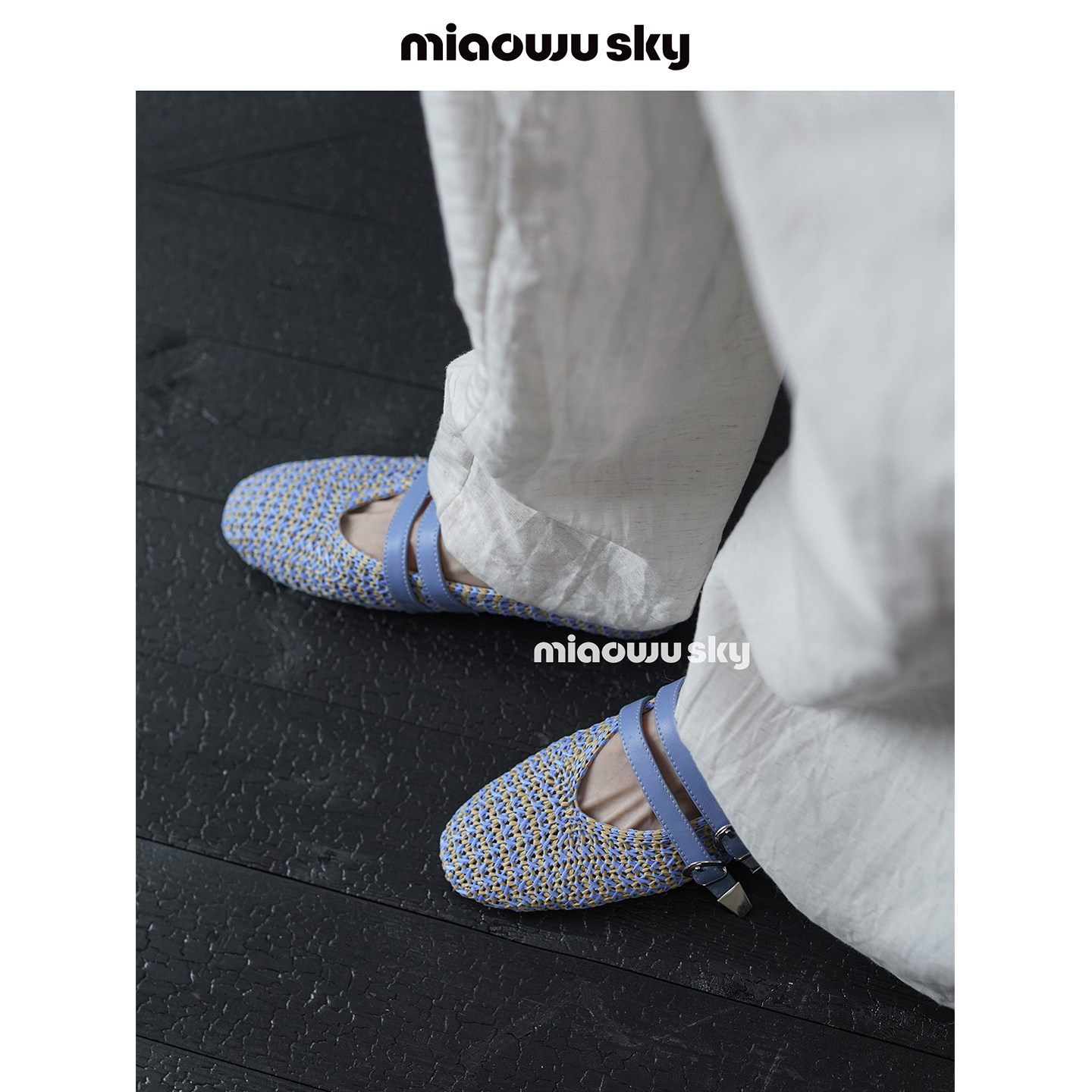 【1.04上新】喵唔的天空法式编织双排扣玛丽珍鞋女平底单鞋,女鞋,玛丽珍鞋,淘宝优惠券,粉丝福利购,淘宝优惠卷