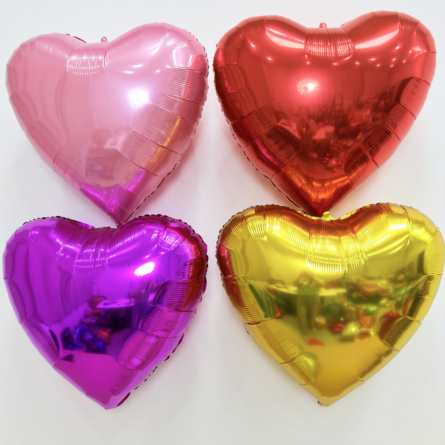 32寸24寸心形铝膜气球红色金色银色爱心生日派对婚庆布置装饰气球