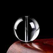 天然白水晶散珠圆珠单颗 佛珠手串串珠手链珠子半成品饰品配件